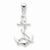 Sterling Silver Anchor & Rope Pendant, Pendants for Necklace