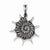 Sterling Silver Antiqued & Polished Seashell Pendant, Pendants for Necklace
