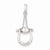 Sterling Silver Polished Stirrup Pendant, Pendants for Necklace