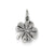 Antiqued 4-Leaf Clover Charm in Sterling Silver