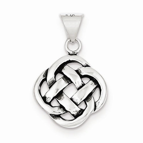 Sterling Silver Antiqued Celtic Knot Pendant, Pendants for Necklace