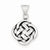 Sterling Silver Antiqued Celtic Knot Pendant, Pendants for Necklace