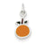 Sterling Silver Enameled Orange Charm hide-image