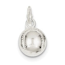 Sterling Silver 3-D Baseball Charm hide-image