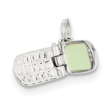 Sterling Silver Enameled Cell Phone Charm hide-image