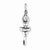 Sterling Silver Antiqued Ballerina Pendant, Pendants for Necklace