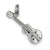 Polished Guitar Charm in Sterling Silver
