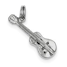 Sterling Silver Polished Guitar Charm hide-image