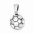 Sterling Silver Antiqued Soccer Ball pendant, Fine Pendants for Necklace