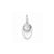 Baseball Cap Charm in Sterling Silver