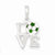Sterling Silver Enameled & Polished Love Soccer Pendant, Pendants for Necklace
