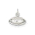 Football Charm in Sterling Silver
