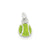 Green Enameled Tennis Ball Charm in Sterling Silver