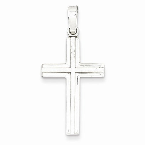 Sterling Silver Polished and Matte Finish Cross pendant, Pendants for Necklace