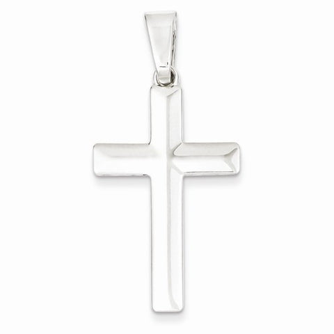 Sterling Silver Polished Cross Pendant, Lovely Pendants for Necklace