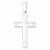 Sterling Silver Polished Cross Pendant, Stylish Pendants for Necklace