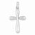 Sterling Silver Polished and Textured Cross pendant, Pretty Pendants for Necklace