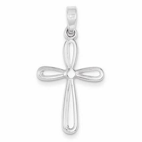 Sterling Silver Polished Cross Pendant, Gorgeous Pendants for Necklace