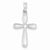 Sterling Silver Polished Cross Pendant, Gorgeous Pendants for Necklace