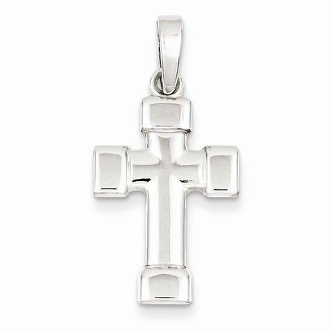 Sterling Silver Polished Cross Pendant, Lovely Pendants for Necklace
