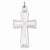 Sterling Silver Polished and Satin Cross Pendant, Pendants for Necklace