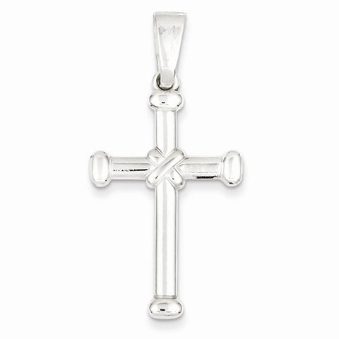 Sterling Silver Polished Cross Pendant, Classy Pendants for Necklace