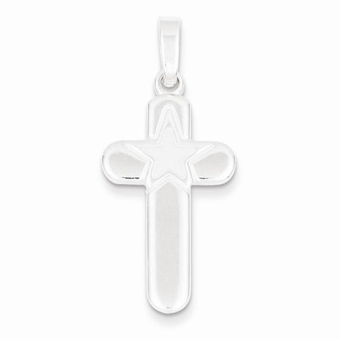 Sterling Silver Polished and Matte Finish Cross pendant, Alluring Pendants for Necklace