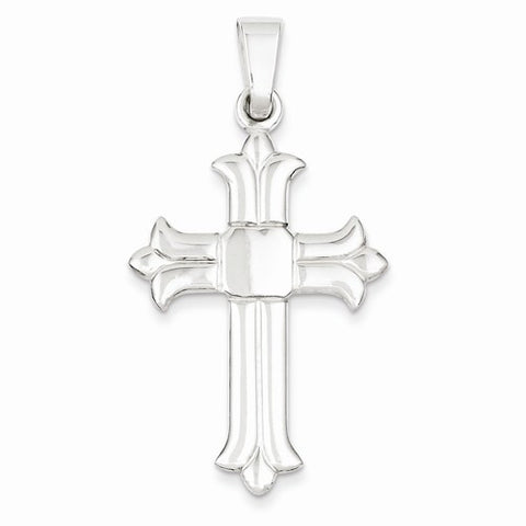 Sterling Silver Polished Cross Pendant, Lovely Pendants for Necklace