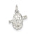 Baseball Glove & Bat Charm in Sterling Silver