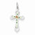 Sterling Silver with Enamel Cross Pendant, Pendants for Necklace