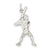 Baseball Batter Charm in Sterling Silver
