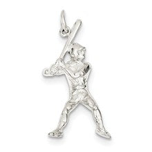 Sterling Silver Baseball Batter Charm hide-image