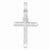 Sterling Silver Polished and Textured INRI Cross Pendant, Pendants for Necklace