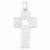 Sterling Silver Polished and Textured Cross pendant, Classy Pendants for Necklace