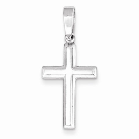 Sterling Silver Polished Cross Pendant, Adorable Pendants for Necklace