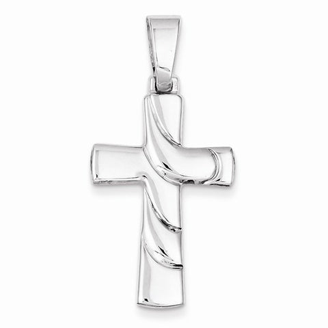 Sterling Silver Polished Cross Pendant, Classy Pendants for Necklace