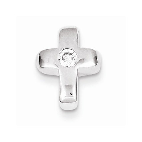 Sterling Silver Rhodium Plated CZ Cross pendant, Appealing Pendants for Necklace