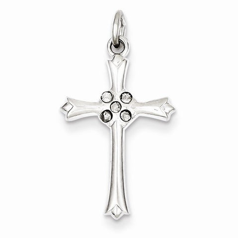 Sterling Silver Cross with CZ pendant, Beautiful Pendants for Necklace