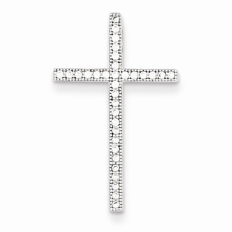 Sterling Silver Micro Pave Cross Pendant, Pendants for Necklace