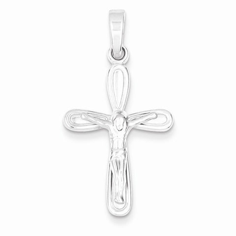 Sterling Silver Polished Crucifix pendant, Dazzling Pendants for Necklace
