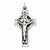 Sterling Silver Antiqued Satin Irish Crucifix Cross pendant, Delightful Pendants for Necklace