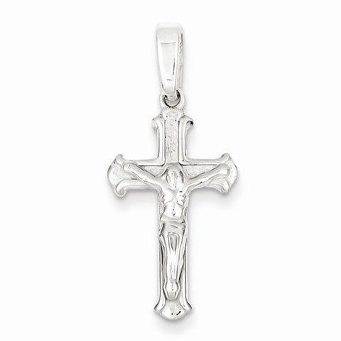 Sterling Silver Polished Crucifix pendant, Gorgeous Pendants for Necklace