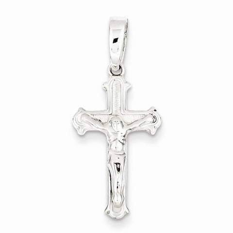 Sterling Silver Polished Crucifix pendant, Lovely Pendants for Necklace