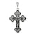 Sterling Silver Antiqued Crucifix Charm hide-image