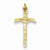 Sterling Silver Vermeil Pope Crucifix Pendant, Pendants for Necklace