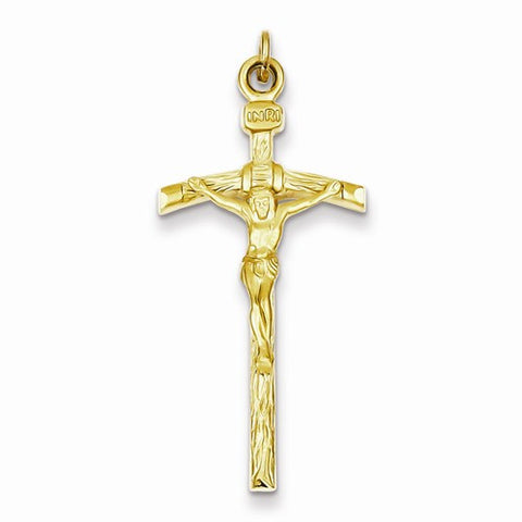 Sterling Silver Vermeil Crucifix Pendant, Pendants for Necklace