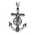 Antiqued Mariner Crucifix Charm in Sterling Silver