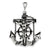 Antiqued Mariner Crucifix Charm in Sterling Silver