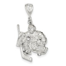 Sterling Silver Hockey Goalie Charm hide-image