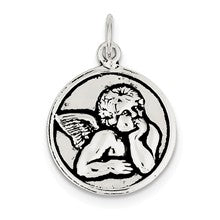Sterling Silver Antiqued Angel Charm hide-image